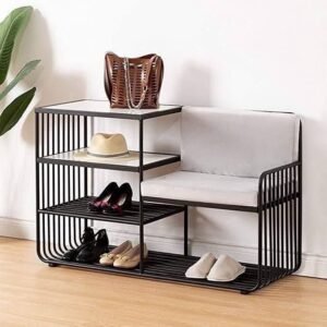 Industrial Shoe Storage Bench