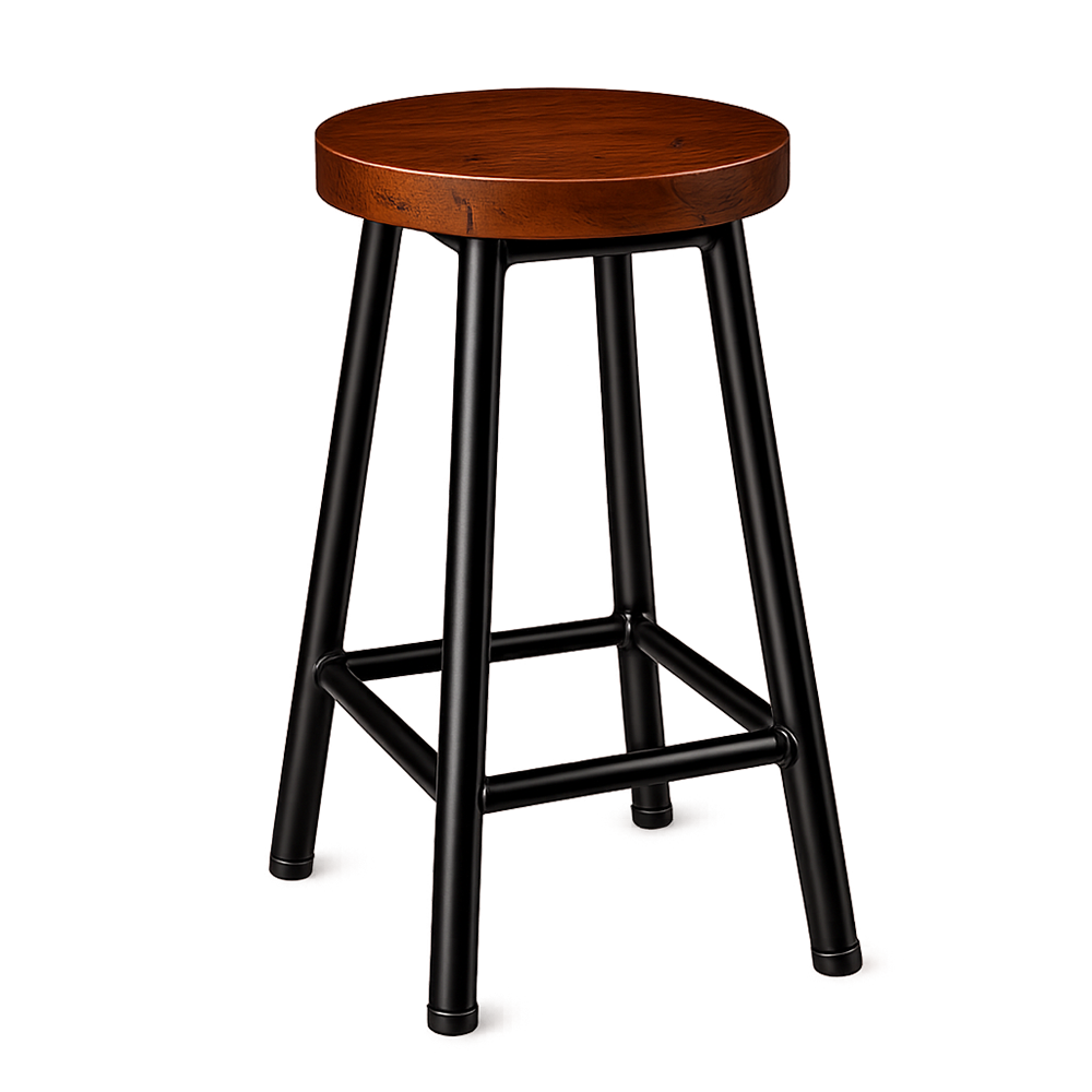 Forge Bar Stool - Natural Wood
