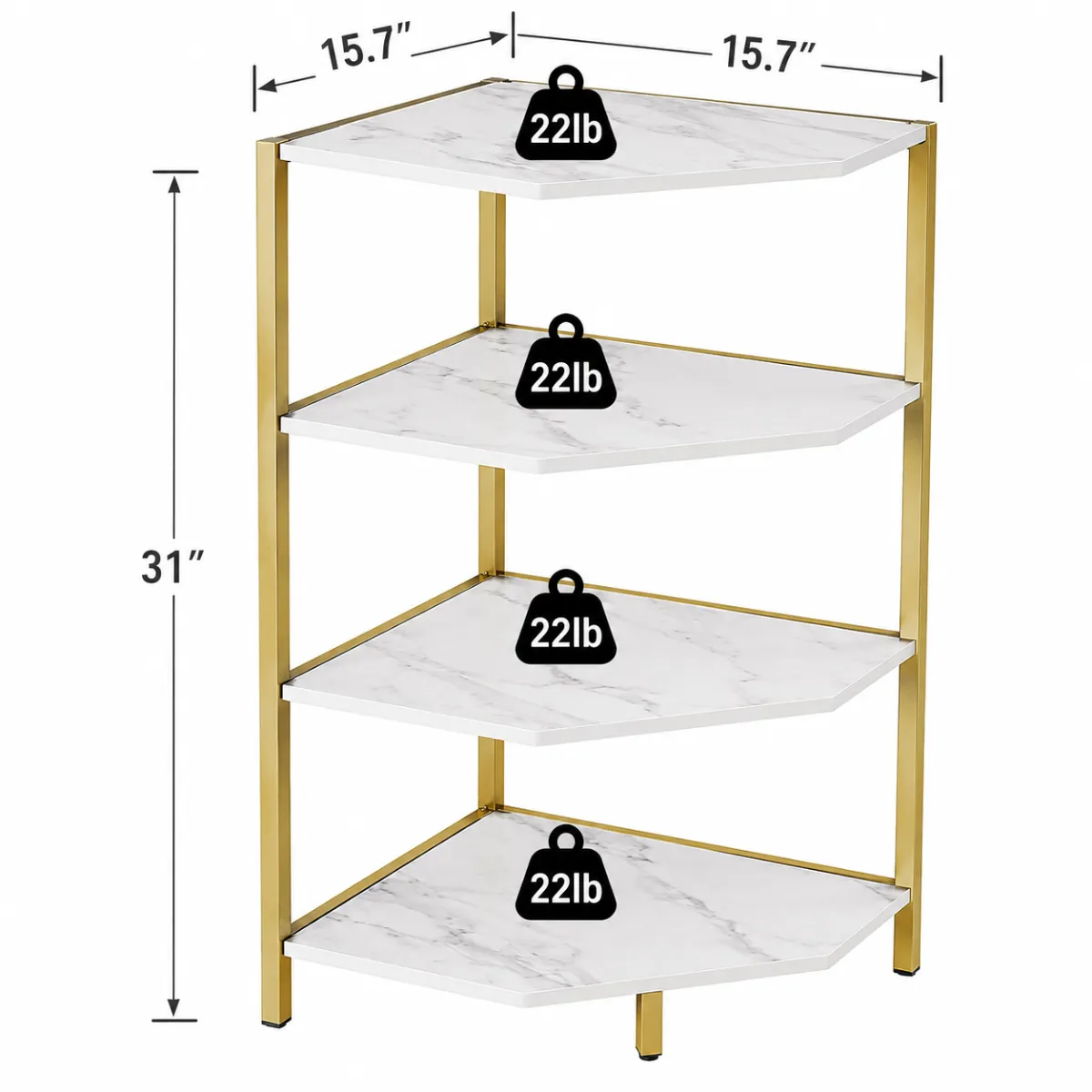 Corner Bookcase Storage Rack – Space-Saving Organizer Shelf - Image 8