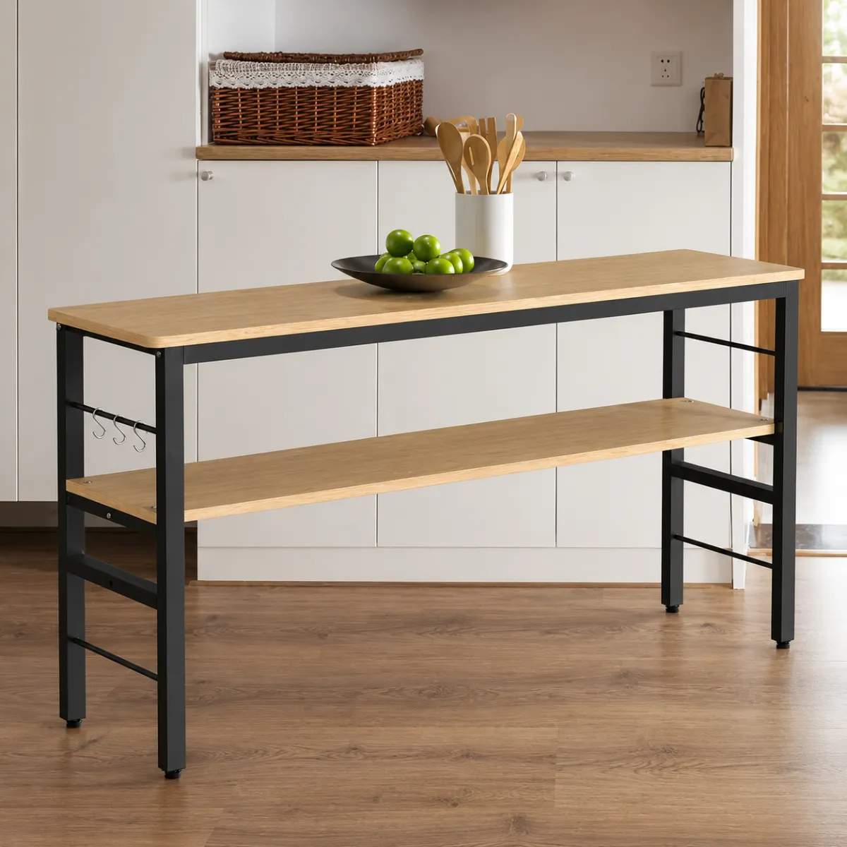 Ferras Multipurpose Kitchen Storage Rack, Long Shelving Organizer - Image 5