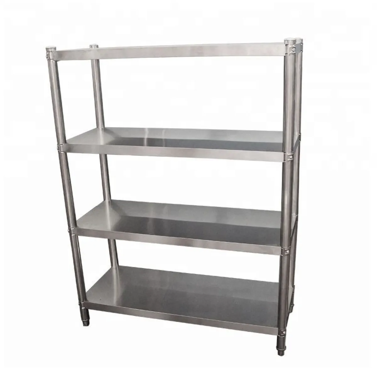 Restaurant Stainless Steel 4-Tier Storage Rack, Kitchen, Fruit & Vegetable Shelving - Image 5